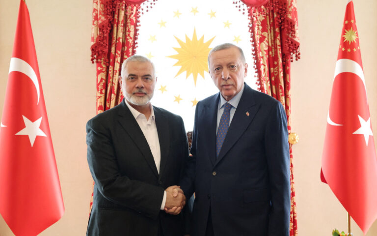 Συνάντηση Ερντογάν με τον ηγέτη της Χαμάς