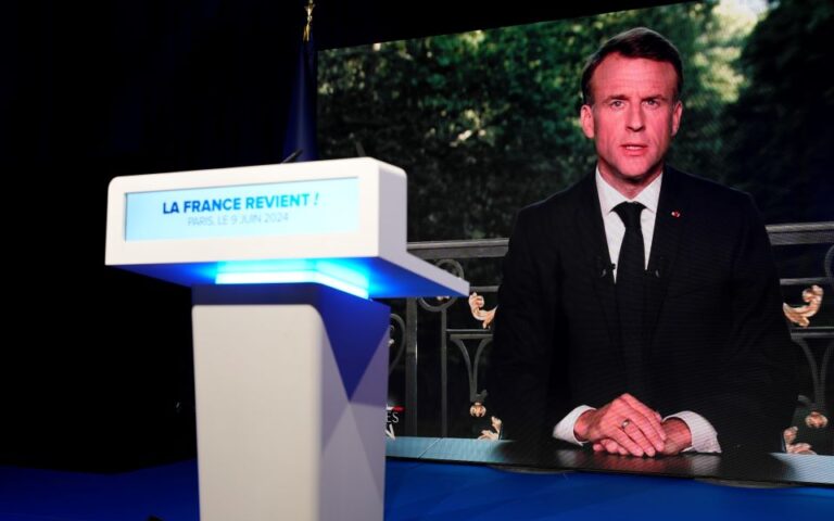 Γαλλία: Πρόωρες βουλευτικές εκλογές στις 30 Ιουνίου εξήγγειλε ο Μακρόν